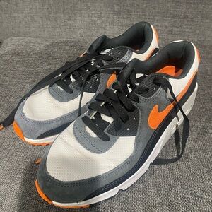 Nike Gray & Orange Athletic Sneakers